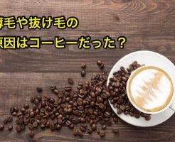 薄毛とコーヒーの関係性